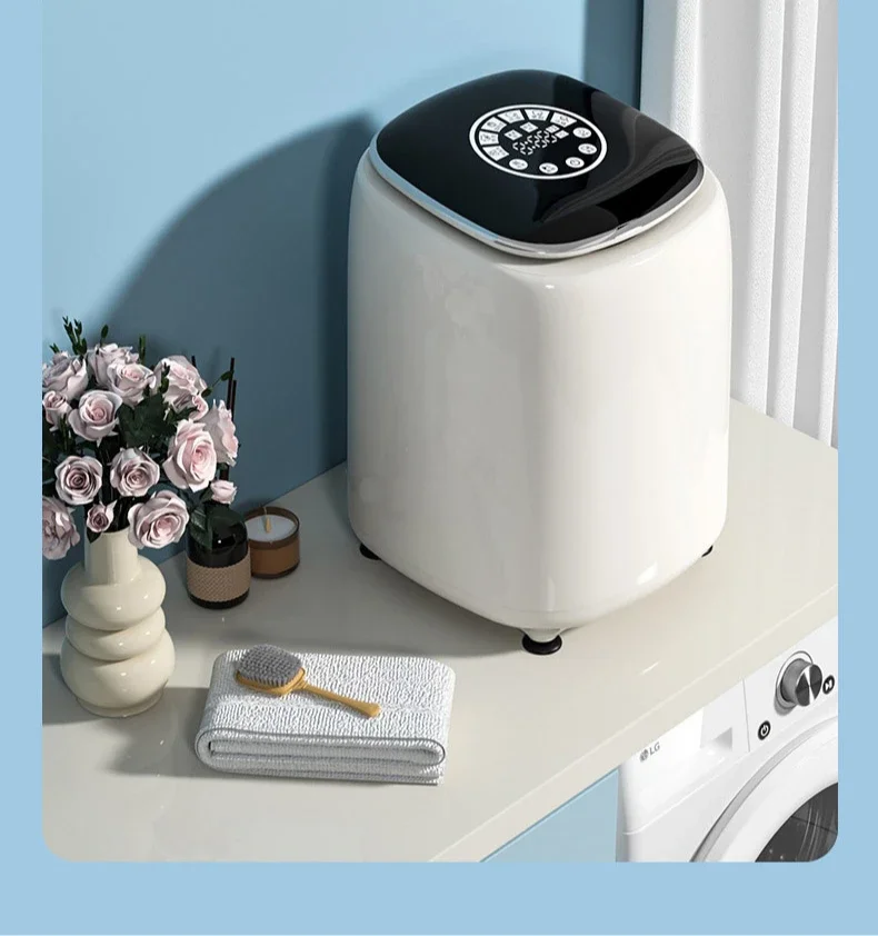 Automatic Underwear Baby Washing Machine, Home Portable, Heated Washing and Drying All in One