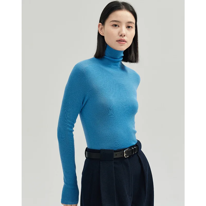 

aliaga super fine 100% merino wool turtleneck seamless pullover