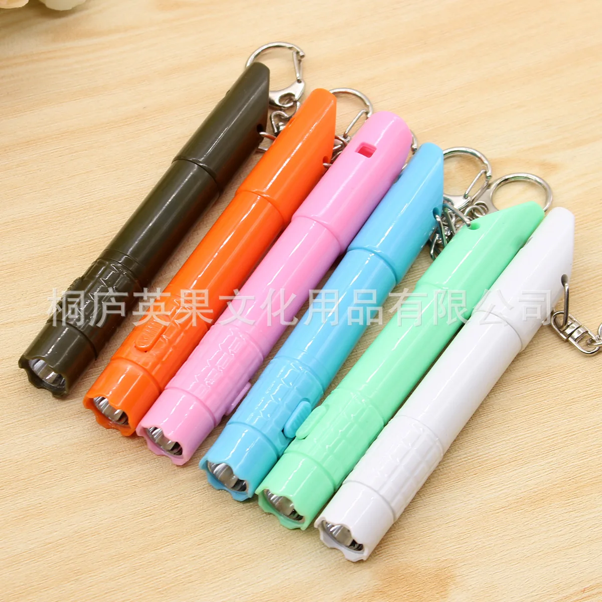 50PCS  Whistle Ball Pen Multifunctional Whistle LED Light Telescopic Ball Pen Outdoor Travel Multipurpose Keychain Pen