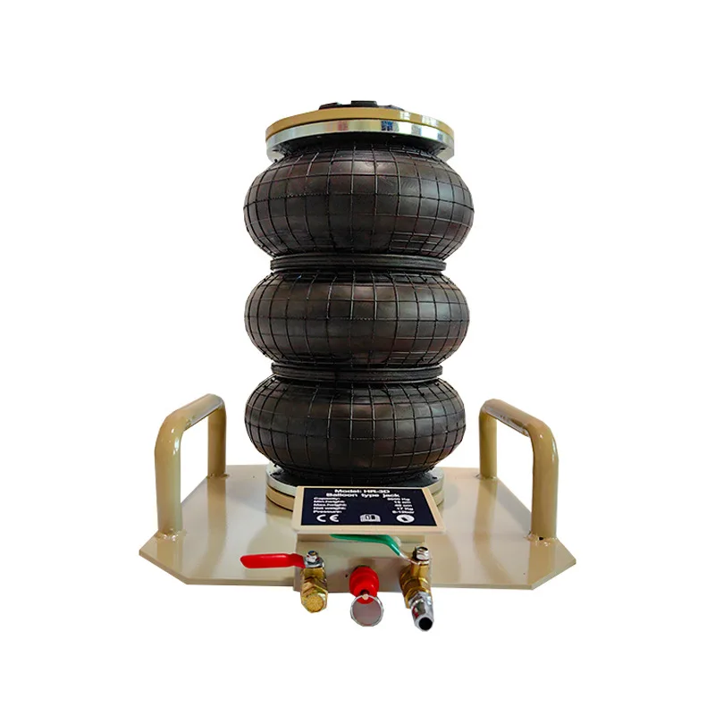

Three-layer horizontal inflatable airbag jack, handheld car self-provided double-handle airbag jack