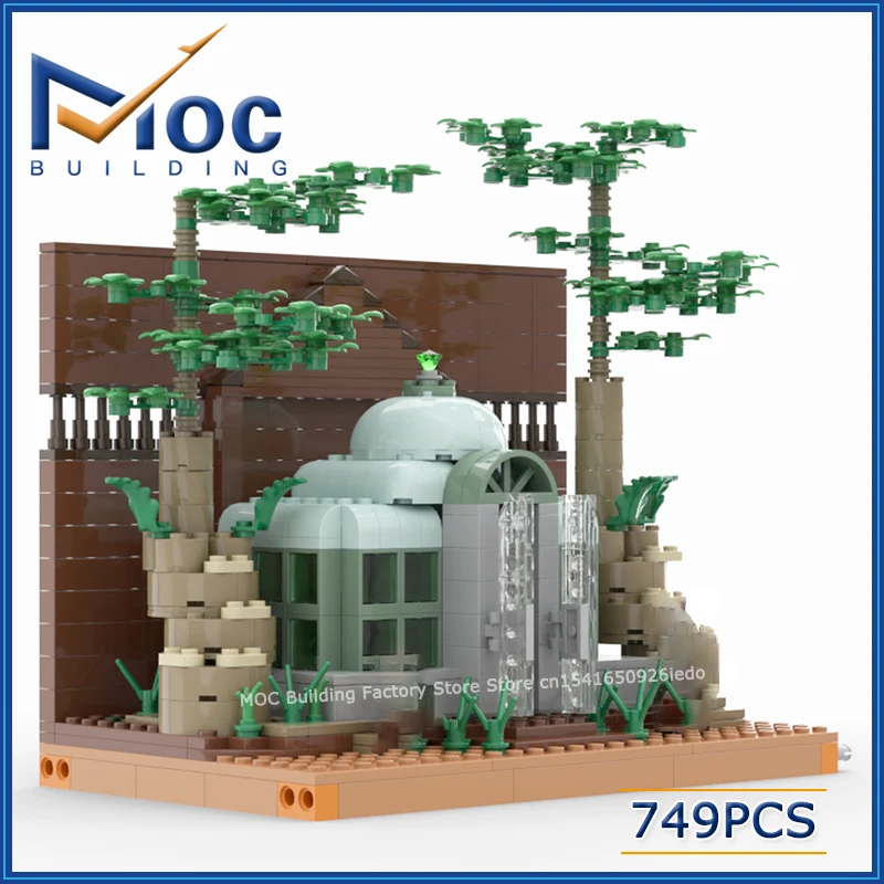 MOC Building Blocks Classic Movie Game Series Forest Vivarium Scene Model DIY Assemble Bricks Creative Toys Collection Gifts