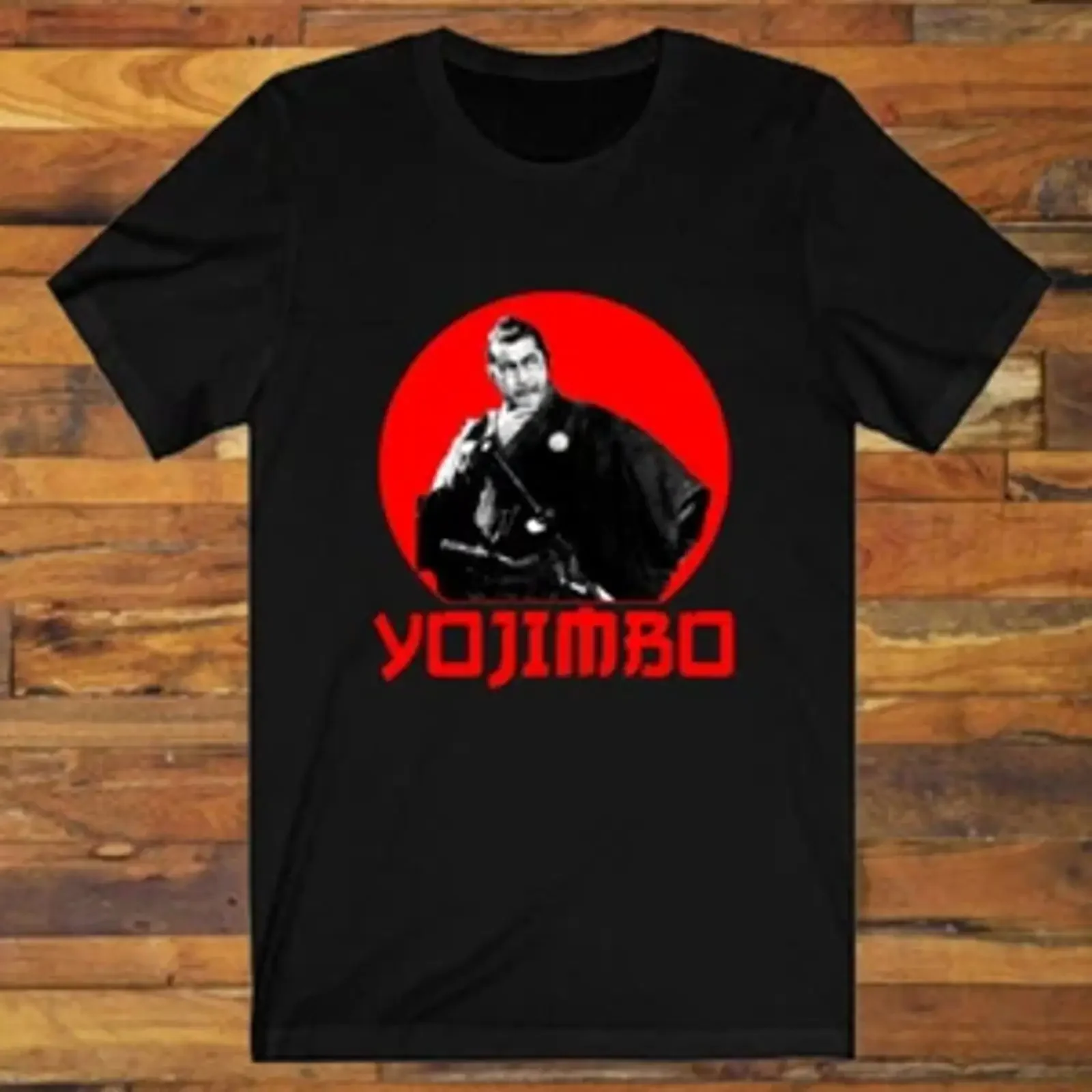 Мужская футболка Yojimbo Japan Samurai Movie, черная, размеры S-3XL, винтажная, с эффектом потертости, комфортная, слегка мягкая, эластичная, стильная уличная одежда.