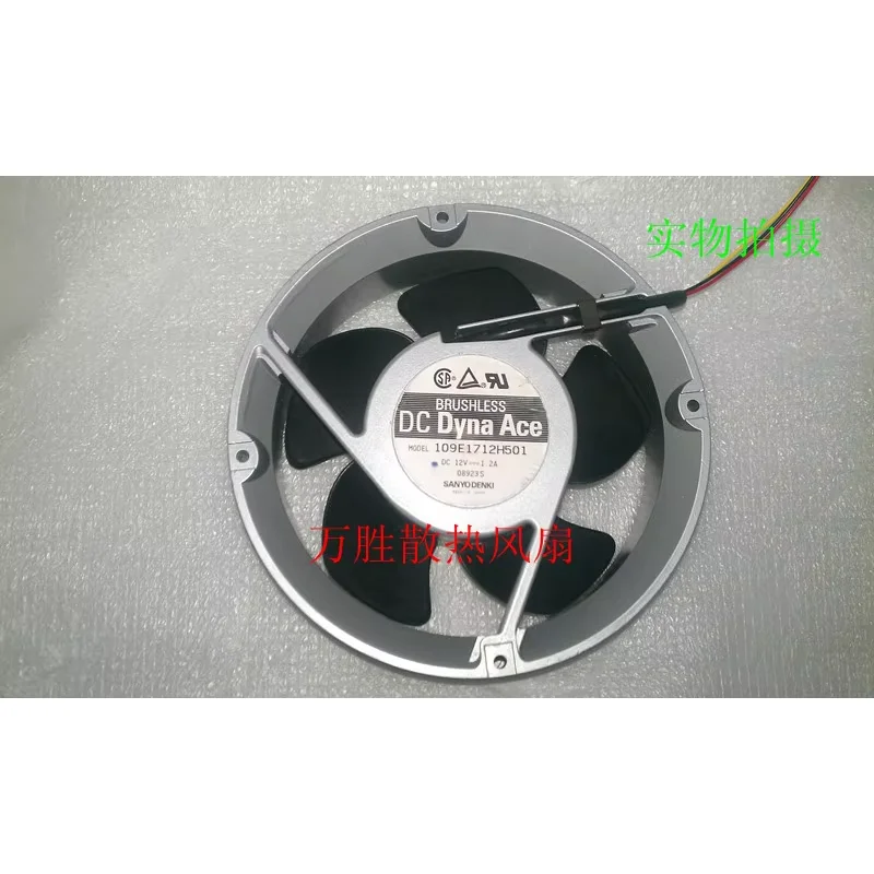 

SANYO DENKI 109E1712H501 Вентилятор охлаждения сервера постоянного тока 12 В 1,2 А 172x172x51 мм