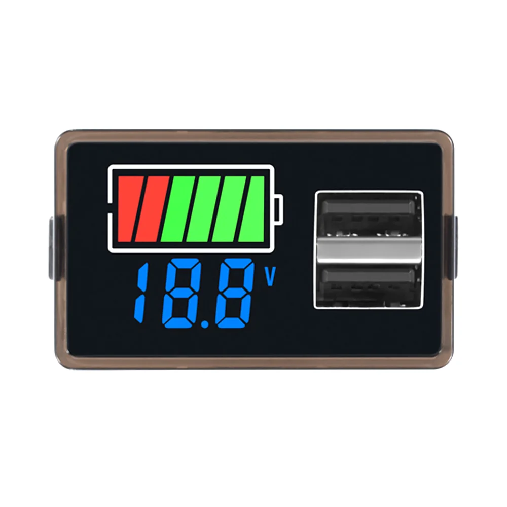 Typ-C USB DC8-100V 4829 Auto-Batterie-Voltmeter Ladezustandsanzeige Lithium-Batterie-Kapazitätsmesser Test-Display LED-Tester – Detail 13