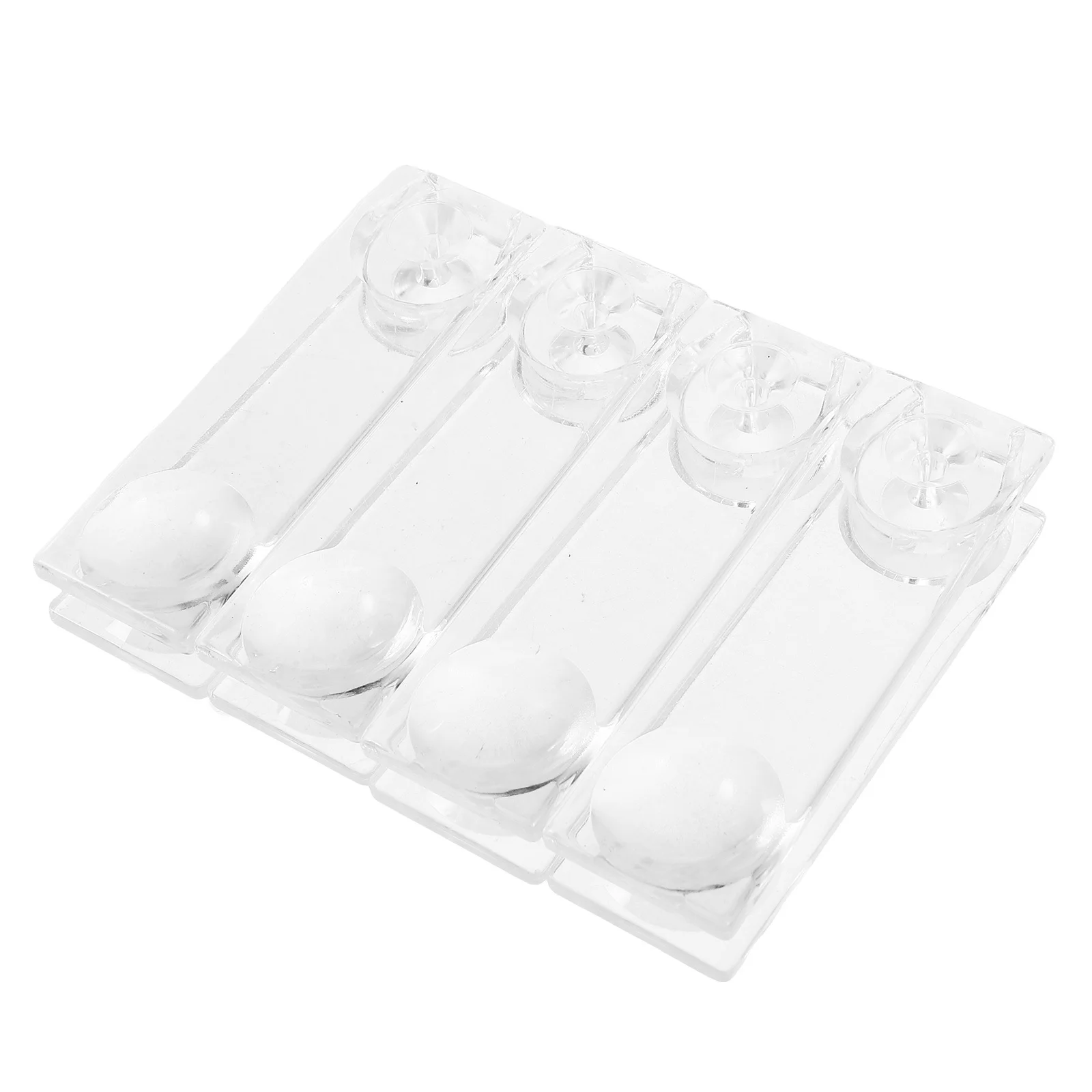 

4pcs Clear Ribbed Curtain Handle Transparent Pull Cord Knob For Blinds Roller Shades Replacement Plastic Tassel End Window