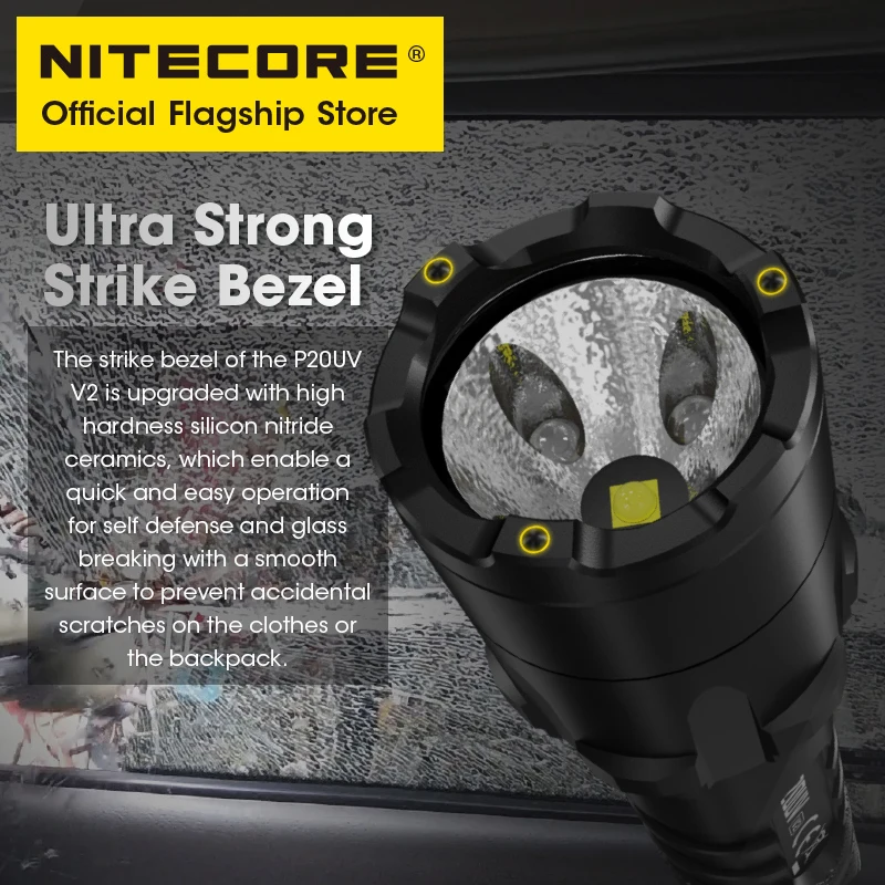 NITECORE P20UV V2 latarka taktyczna 1000 lumenów 18650 Led latarka ultrafioletowa Outdoor latarka kempingowa latarnia reflektor