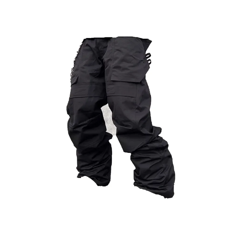 NIGO Retro Workwear Loose Casual Pants Trend Multi-pocket Black Straight Pants Men's Clothes FHDX #NGTOP11237