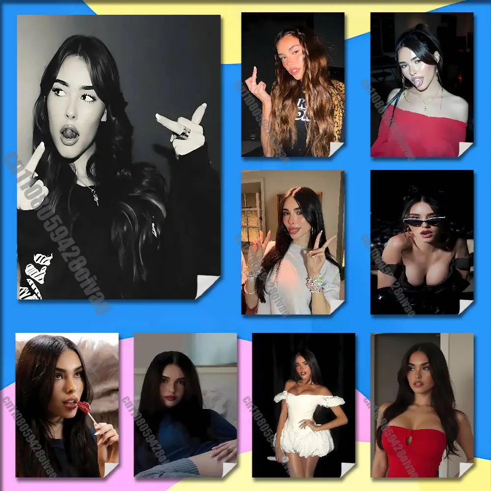 

Singer M-Madison Beer Poster Wall Murals For Offices 50x70cm Self-adhesive Decoration Sticker Playbill Cover