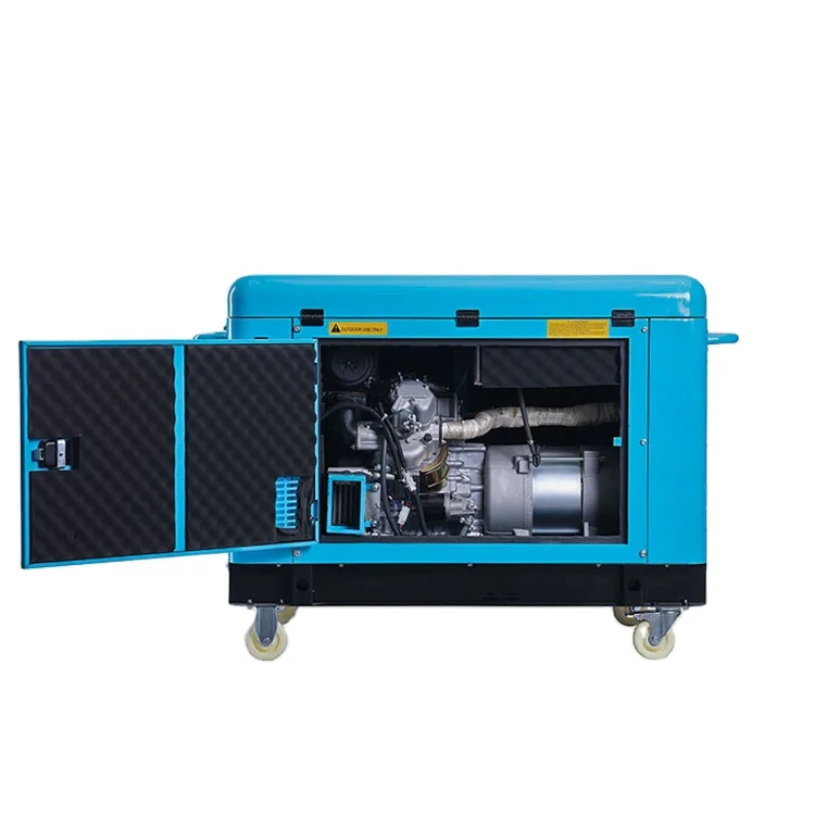 Hot Sale Super Portable Slient Factory Cheap Price High Efficiency 9.5kw  3 Phase Power Plant Diesel Generator