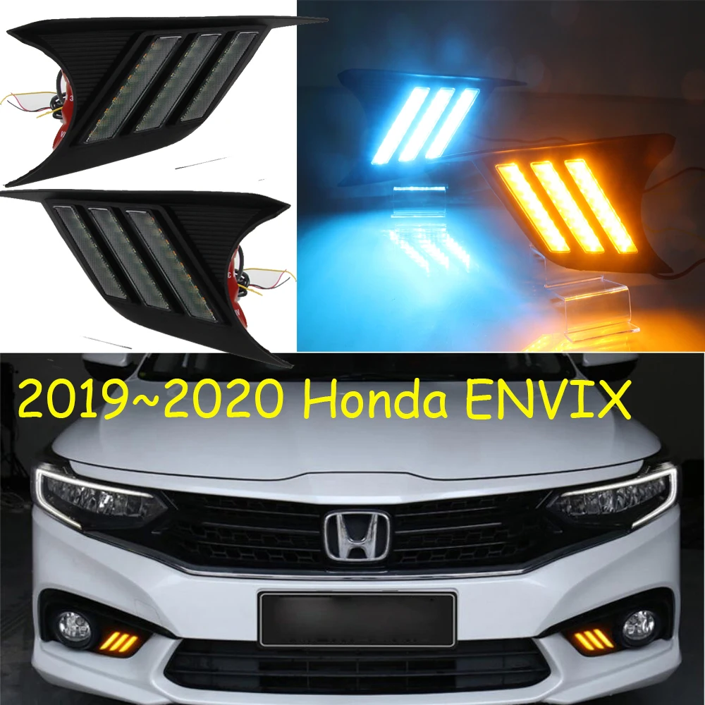 

1 комплект фар бампера для Honda ENVIX дневного света 2019 ~ 2020y автомобильные аксессуары светодиодные DRL фары для Honda ENVIX противотуманные фары