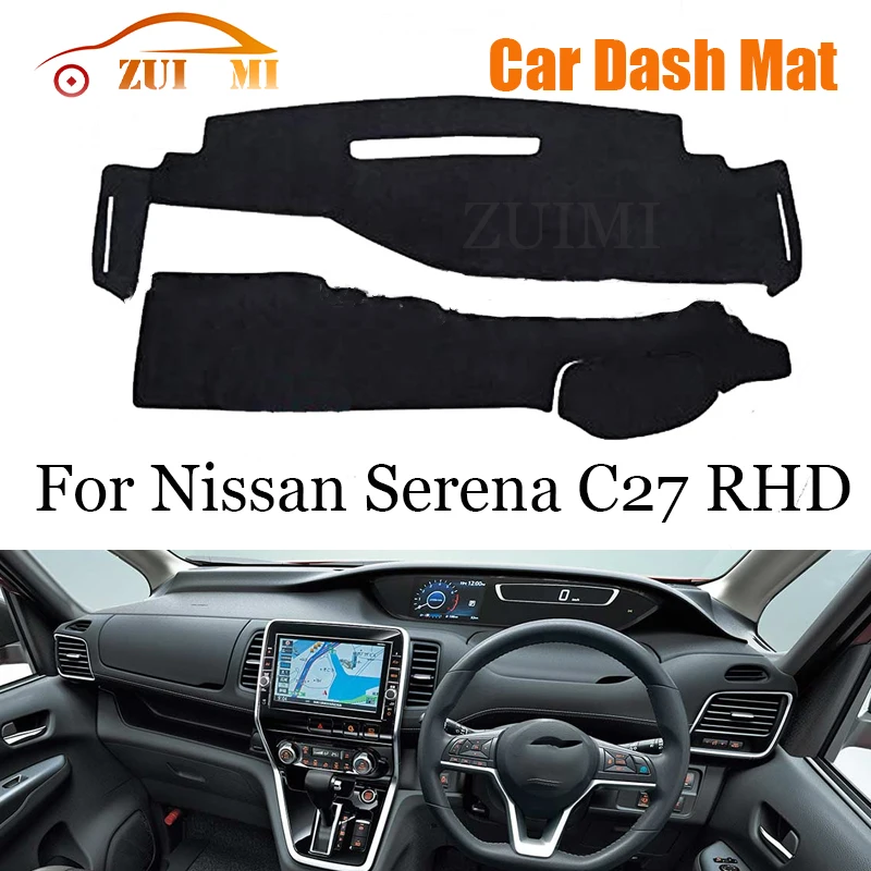 

ZUIMI крышка приборной панели коврик для приборной панели Dashmat для Nissan Serena C27 LHD RHD крышка приборной панели козырек от солнца