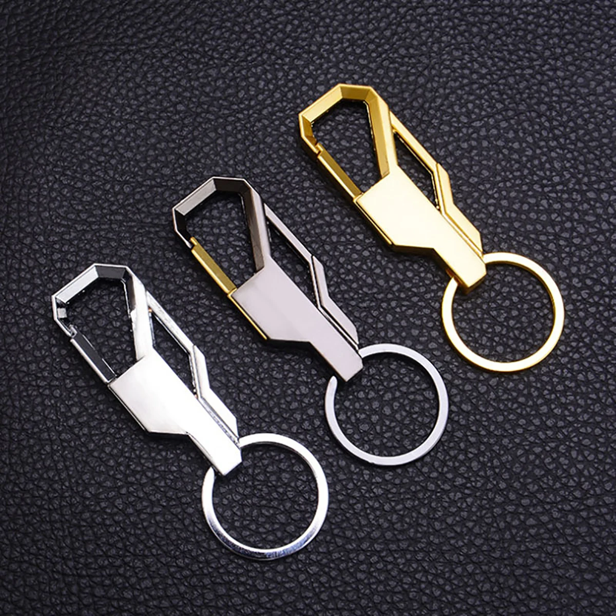 3 Color Key Chain Key Ring Silver Color Metal Inlay Keychain for Classic Men Car Key Chain Romantic Gift for Man Women image 2