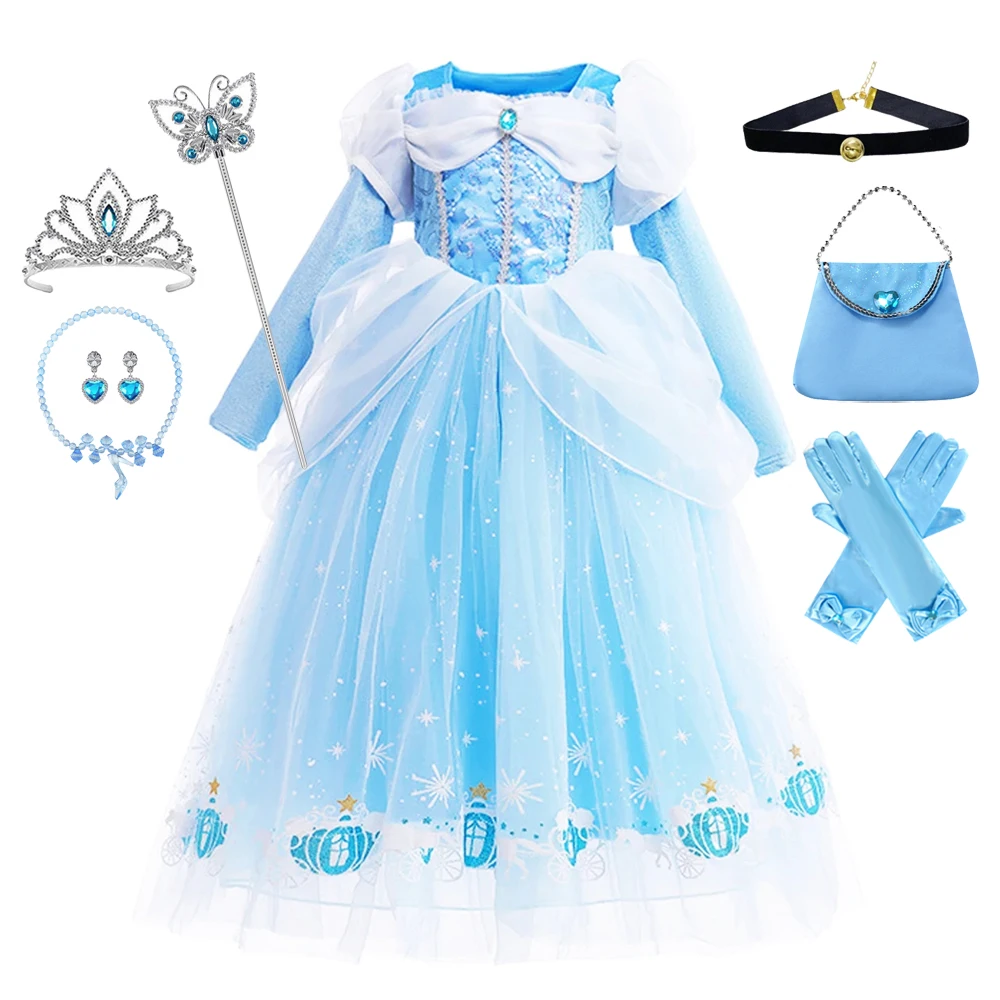 

Синий костюм Золушки для косплея, день рождения, фестиваль, вечеринка, Хэллоуин, косплей, вечерние платья для дня рождения, Рождества, карнавала