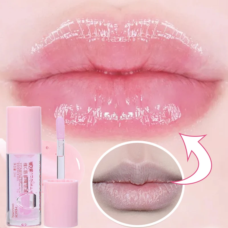 Crystal Jelly Lip Oil Lasting Hydrating Plumping Liquid ลิปสติก Clear Lips Tint Moisturizing ไม่เหนียวเหนอะหนะ Mirror Lip Gloss แต่งหน้า