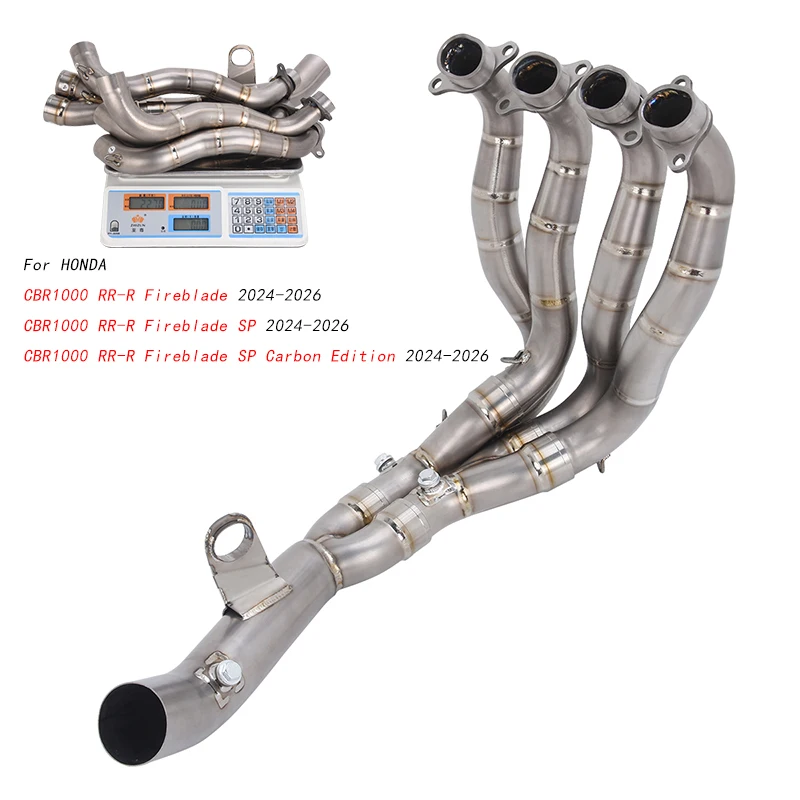 For Honda CBR1000 RR-RR Fireblade SP Carbon Edition 2024-2026 Motorcycle  Titanium Alloy Header Exhaust Link Pipe Slip On Stock