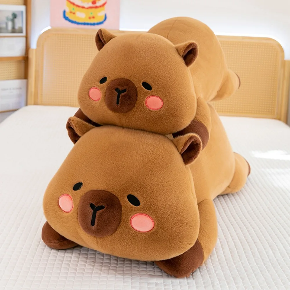 

Lovely Pillow Capybara Plush Toy Fluffy Brown Capybara Plush Doll Animal Cute Capybara Stuffed Doll Kids Birthday Gift