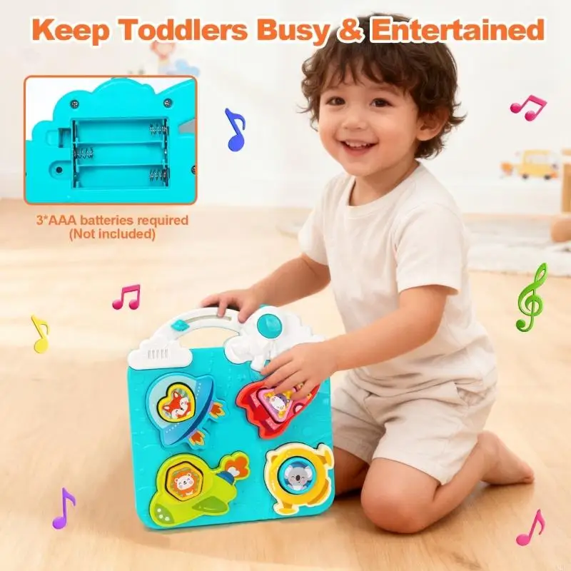 

Музыкальная обучающая игрушка на тему Вселенной для детей с планетами и астронавтами, чтобы открыть для себя звуки мира A2UB