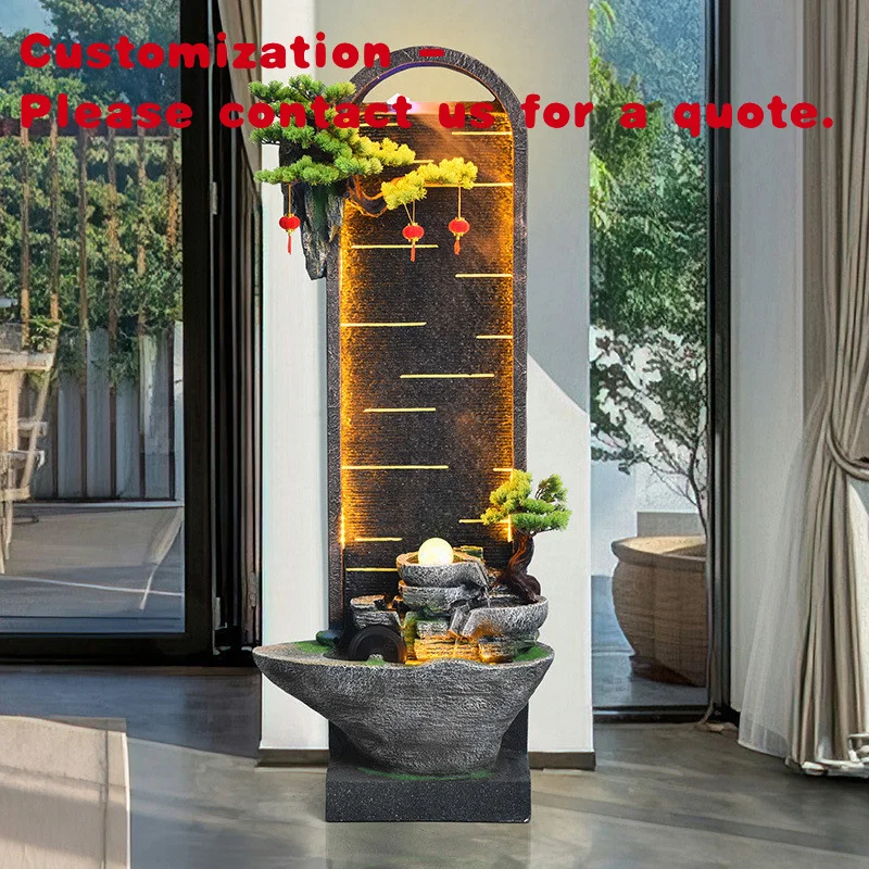 

custom.Factory Living Room Office Decoration Fiberglass Curtain Wall Running Screen Garden Ornament