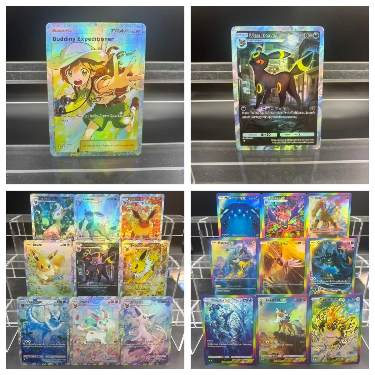 

Коллекционные карты DIY TCG POCKET Umbreon Espeon Jolteon ex, самодельная одиночная карта, классическая игра, аниме-карта, подарочная игрушка