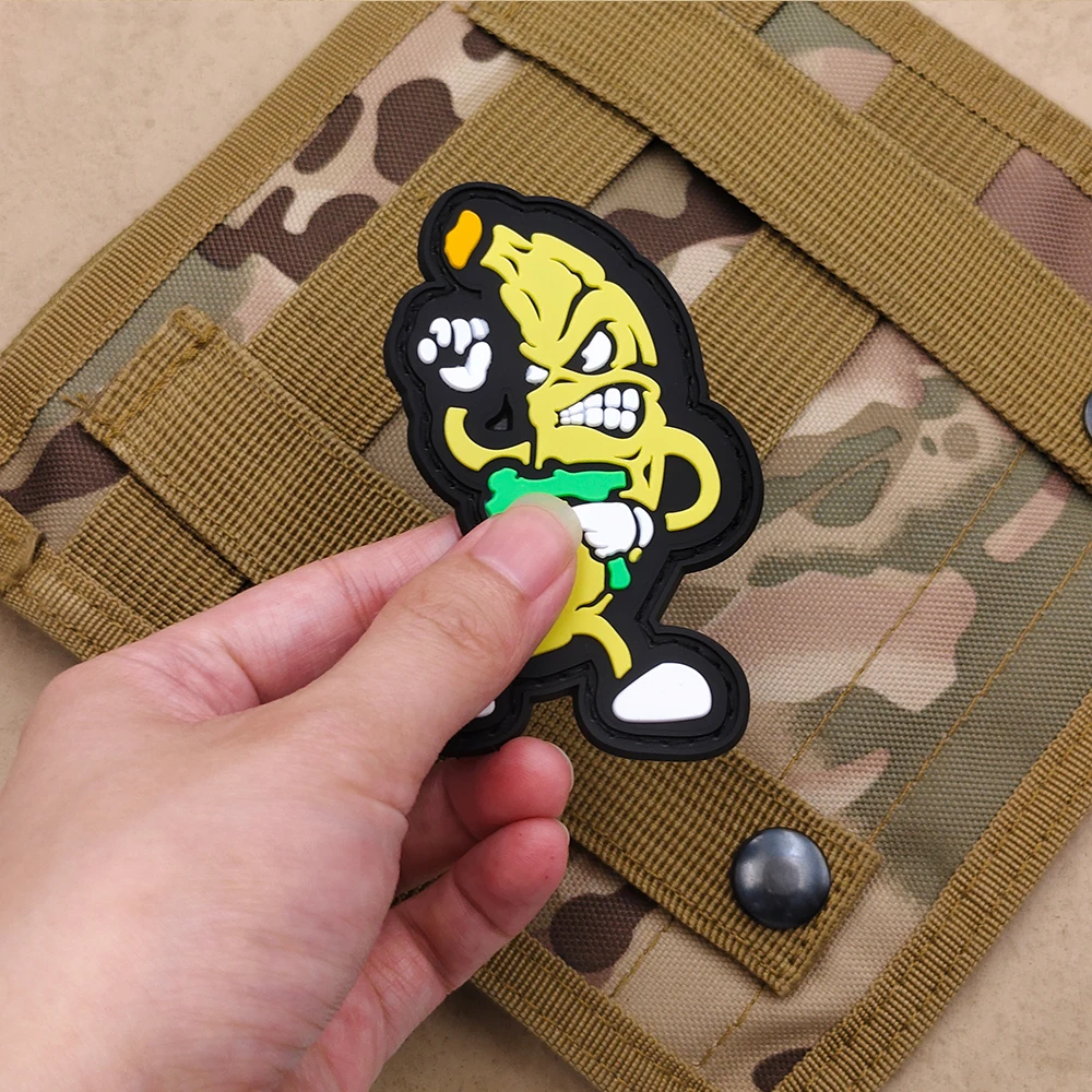 

Angry Banana 3D PVC Tactical Patches 5.1.1 Series Rubber Patches With Hook For Clothing and Backpack