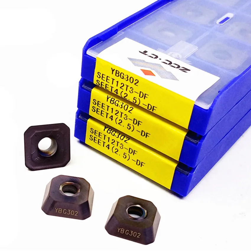 

SEET12T3-DF YBC301/SEET12T3-DF YBC302/SEET12T3-DF YBG202/SEET12T3-DF YBG302 ZCC.CT CNC carbide inserts milling inserts 10pcs/box