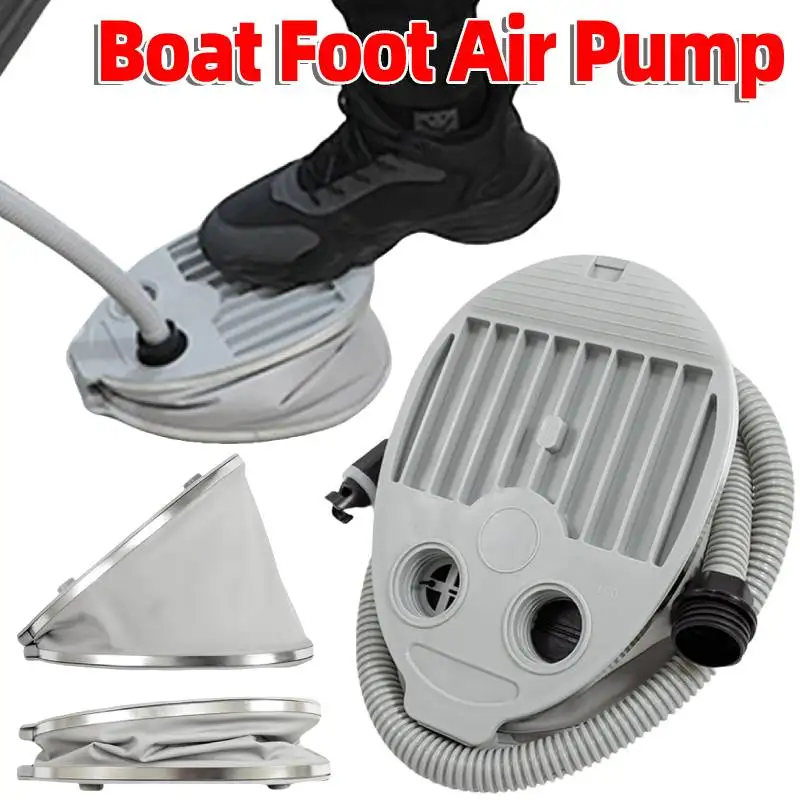 

5L High Pressure Boat Foot Pump High Volume Air Inflator Anti-Slip Portable Inflatable Air Pump for Canoe Kayak Raft Rubber