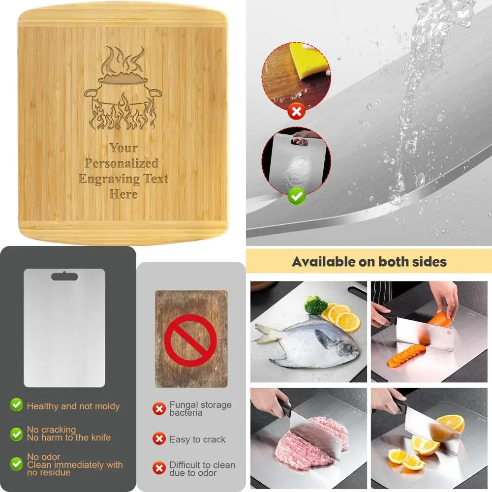 

Personalized Bamboo Breadboard with Engraved Chili Competition Design - Unique Gift