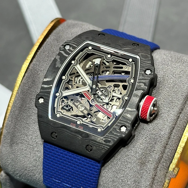 High end handmade customization New Fluororubber&Elastic Band Loop Strap RM Men Collection For Richard Miller RM67 RM67-02 67-01