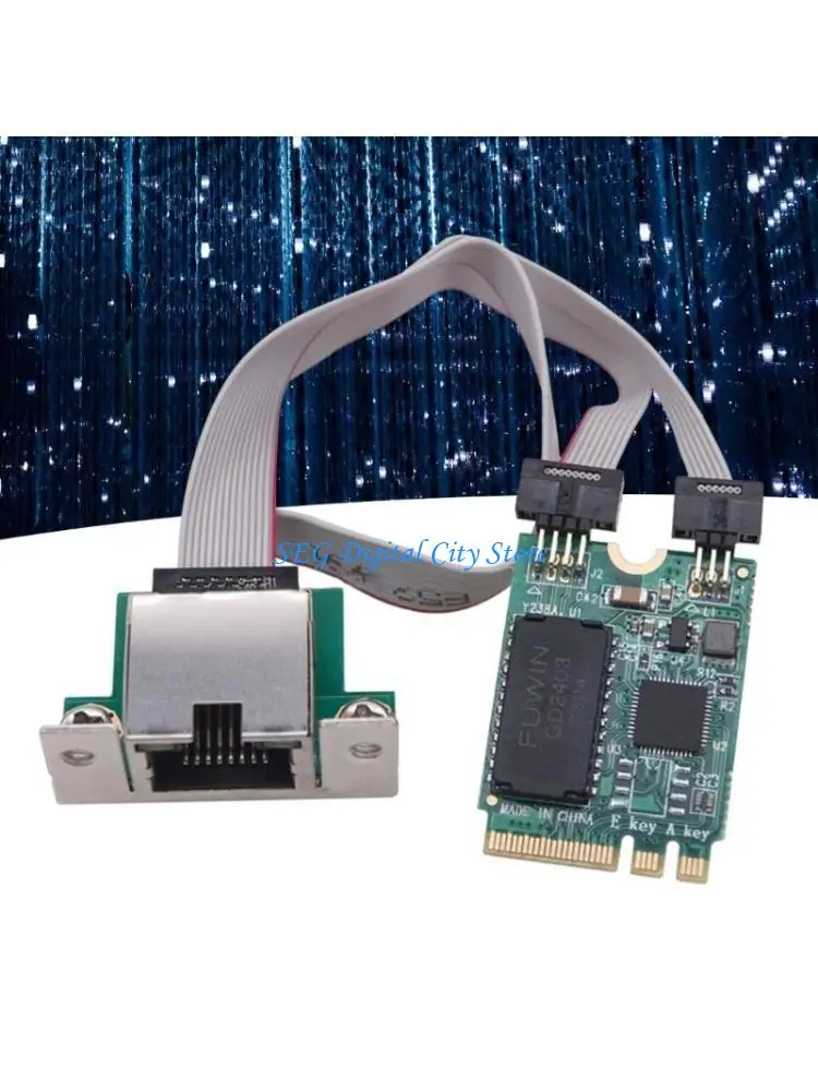 

U75B M.2 A+E Networking Adapter 2.5G/1000/100Mbps Fast Transfer 2.5G Ethernet WIFI