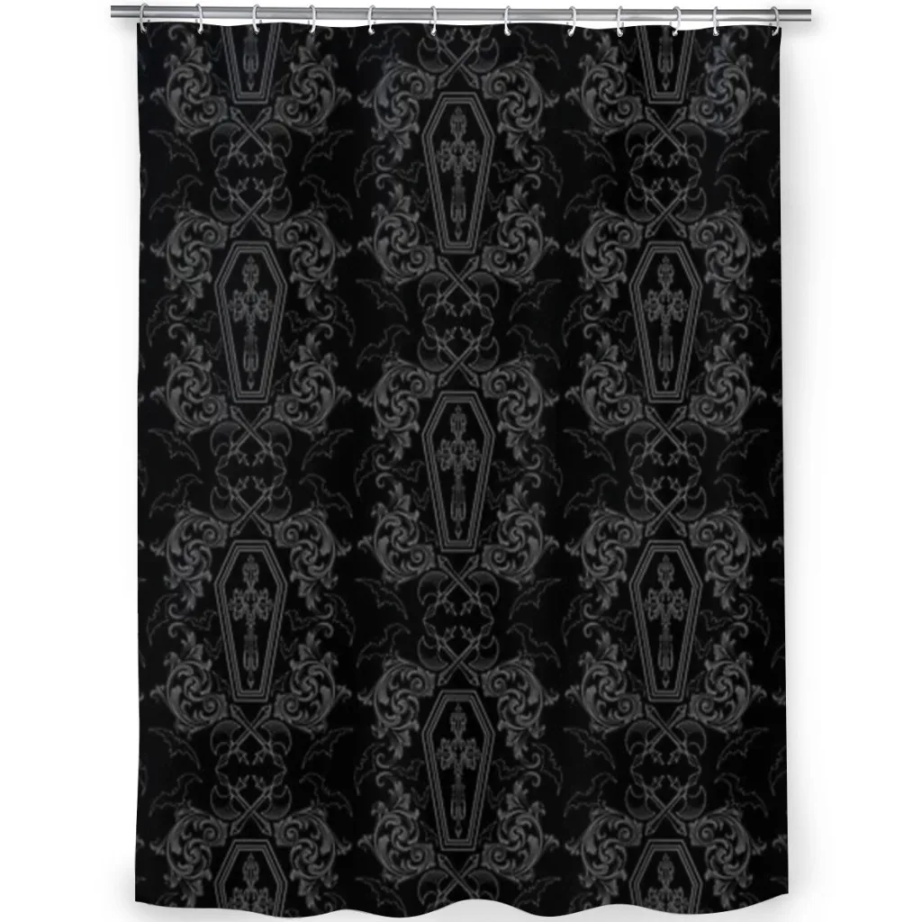 Shower curtain Bathroom  Vampire Coffin decor Modern household Curtain Festival gift