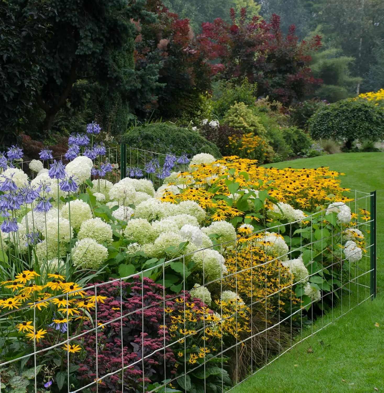 Galvanized Steel Welded Wire Fence for Animal Enclosures, Garden Protection, and Property Boundaries - 14 Gauge, Durable