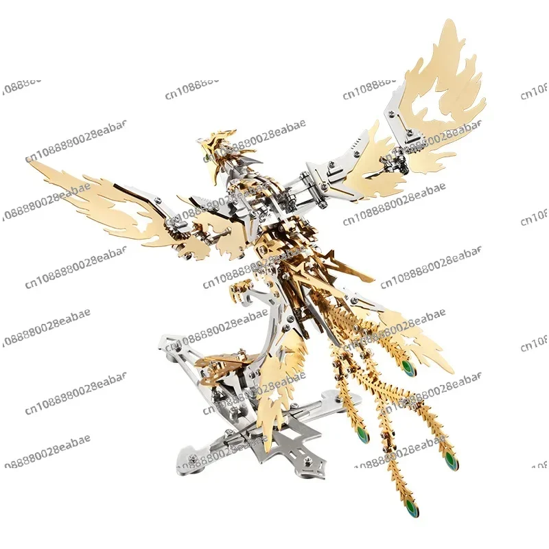 358pcs 3D Puzzle Phoenix Metal Building DIY Model Kit Mechanical Punk Kids Toys Building Kits Adults Toys Building Blocks