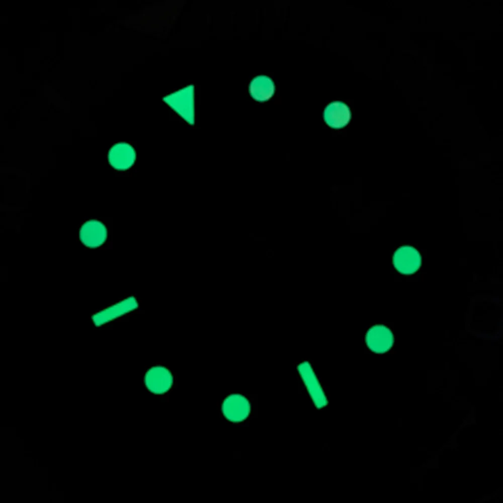 28.5MM Green Luminous Watch Dial Abstract Fish/Star Moon Pattern For NH35/36/4R/7S Movement Watch Modify Parts