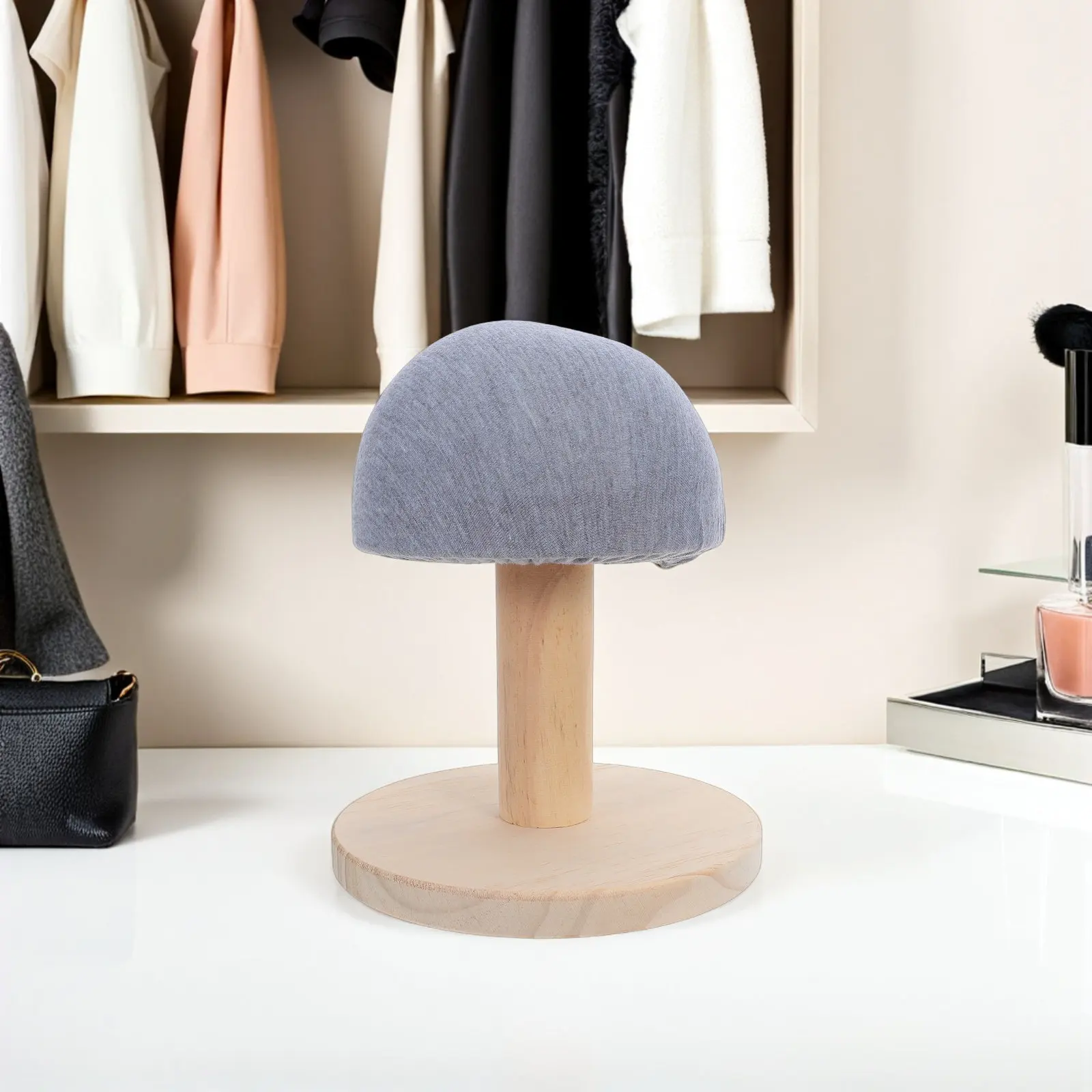 

Compact Circular Ironing Board Hardwood Frame Elastic Cotton Surface Sleeve Collar Cuff Pressing Pad for Home Dorm Sewing Studio