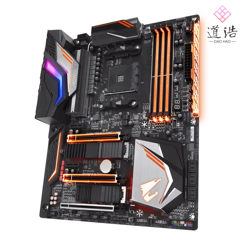 For X470 AORUS GAMING 7 WIFI Motherboard 64GB M.2 SATA3.0 Socket AM4 DDR4 ATX X470 Mainboard 100% Tested Fully Work