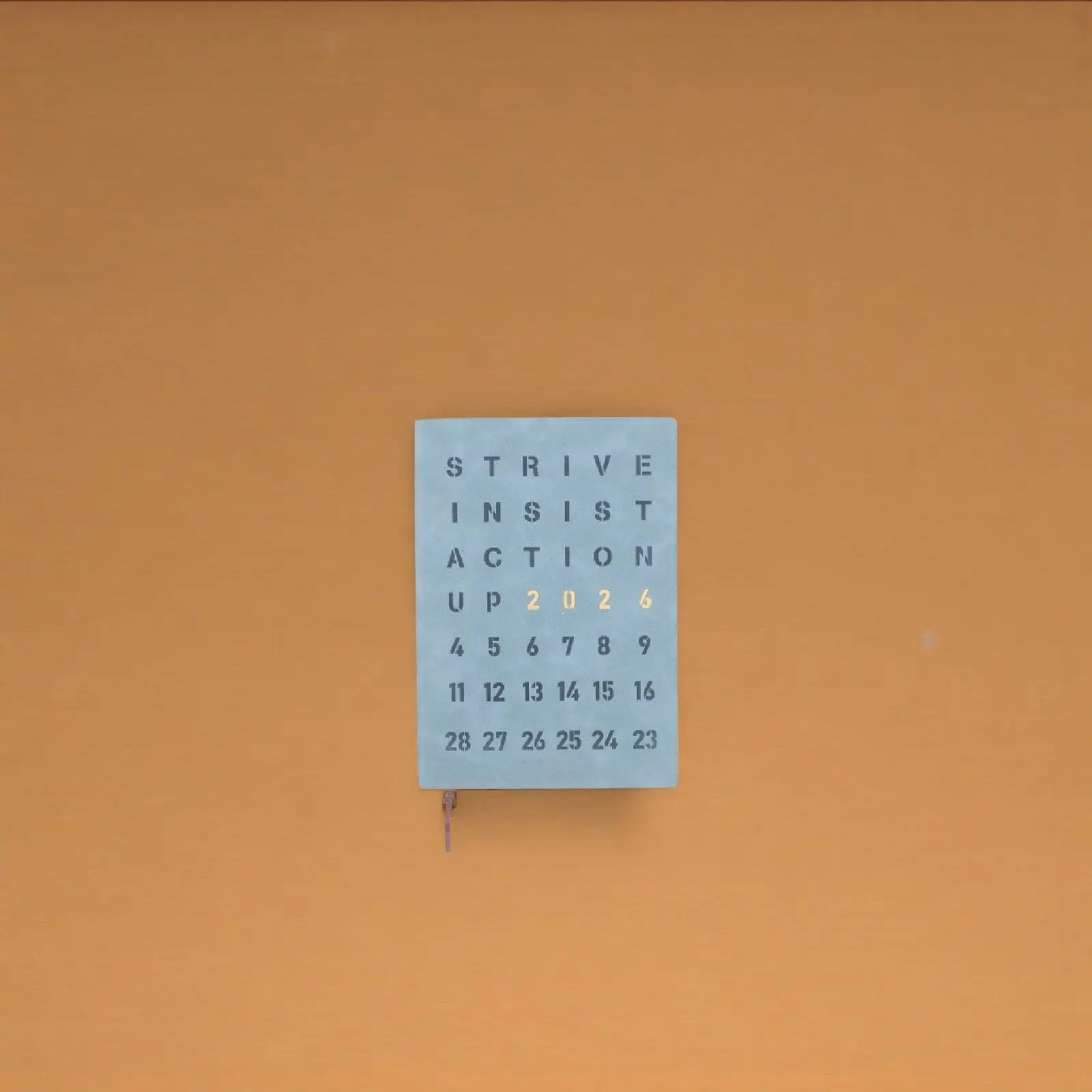 

Portable 2026 Daily Planner Notebook Compact Hardcover Writing Pad for Task Tracking Appointment Scheduling Time Management Blue