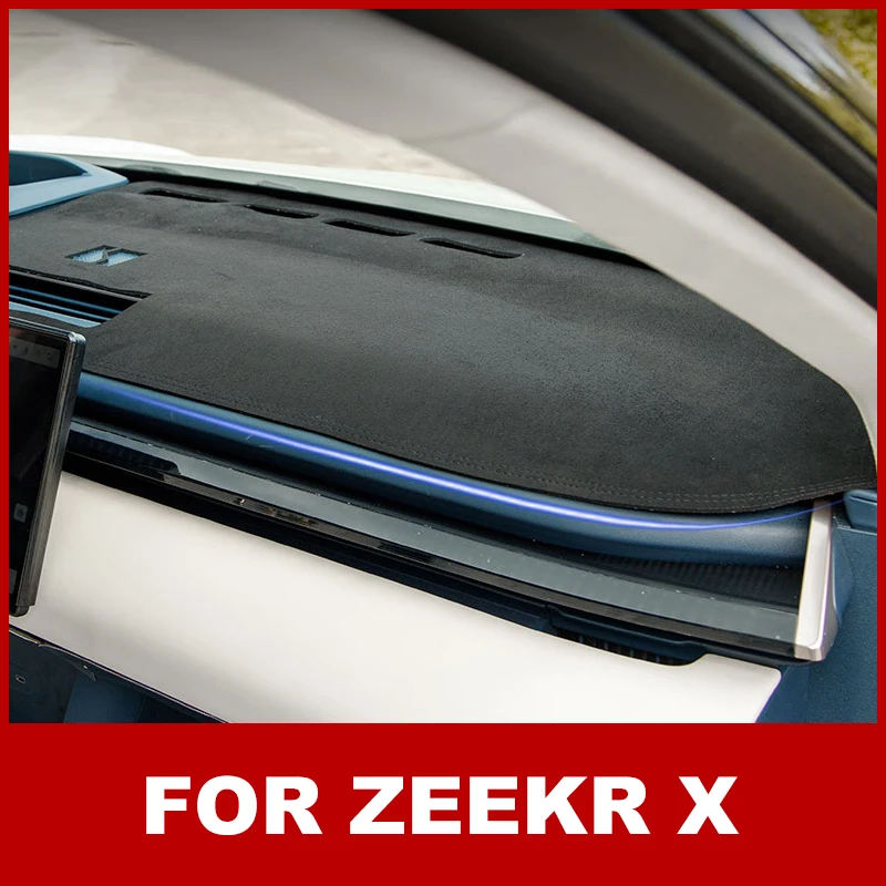 For Zeekr X 2023 2024 Car Dashboard Cover Sun Shade Avoid Light Mat Instrument Panel Carpet Anti-UV Carpet Accessories