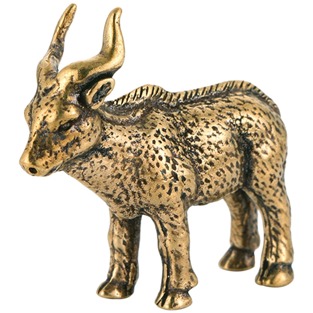 

Brass Tibetan Antelope Vintage Desktop Ornament Small Retro Goat Statue Decorative Animal Craft Office Decor Goat Sculpture