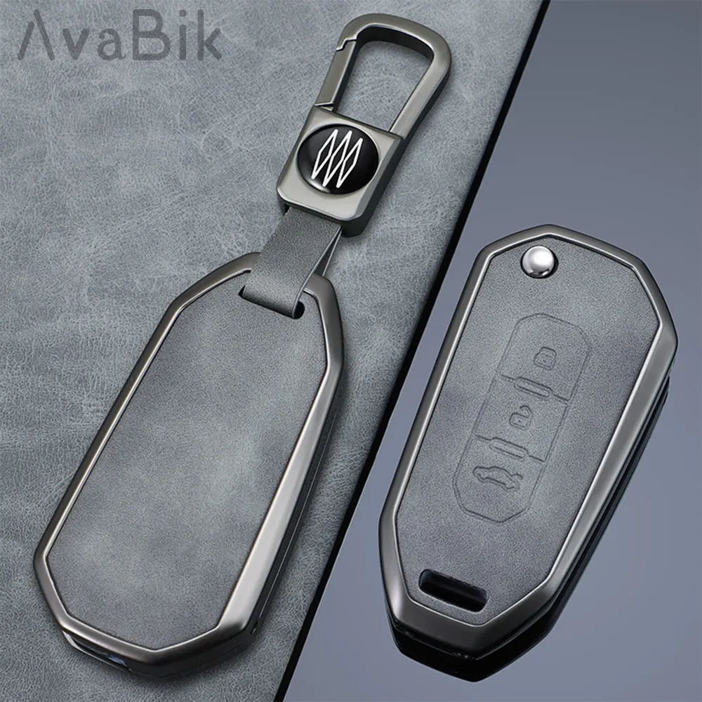 For Jiangling Ford new generation Quanshun 9 territorial 2021 Car Remote Control Key Special Metal Protective Case Buckle Unisex