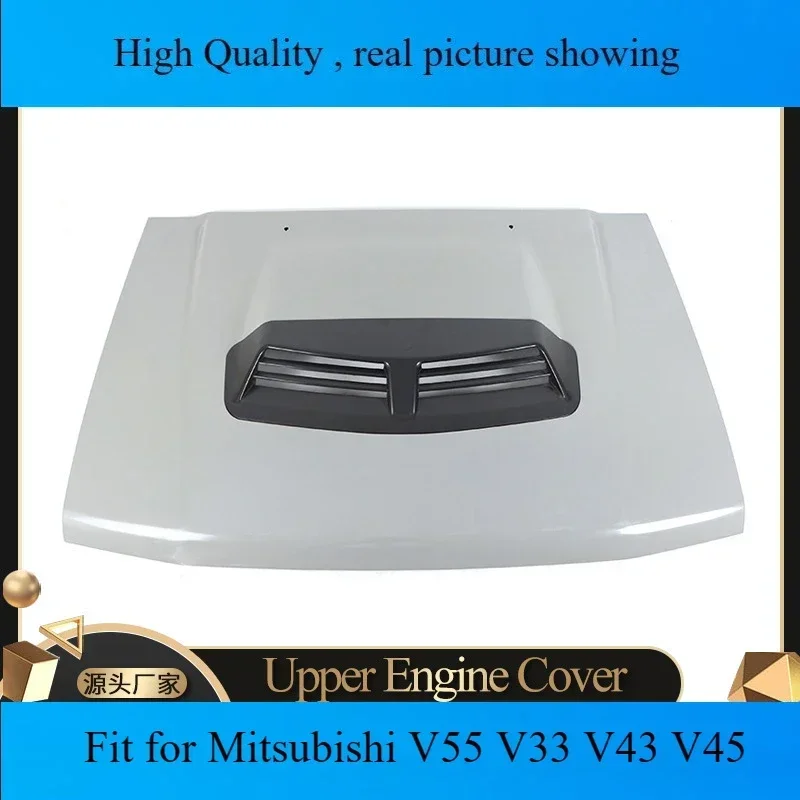 Fit for Mitsubishi V55 V33 V43 V45 2030A Black gold just front UPPER engine cover hood