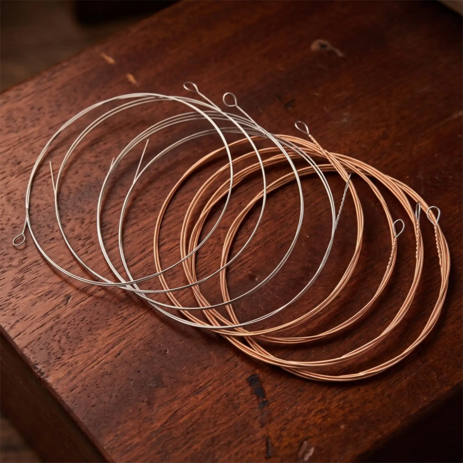 8-String Mandolin Strings Phosphor Bronze Mandolin Strings with Anti-Rust Coating Corrosion-Resistant Long-Lasting