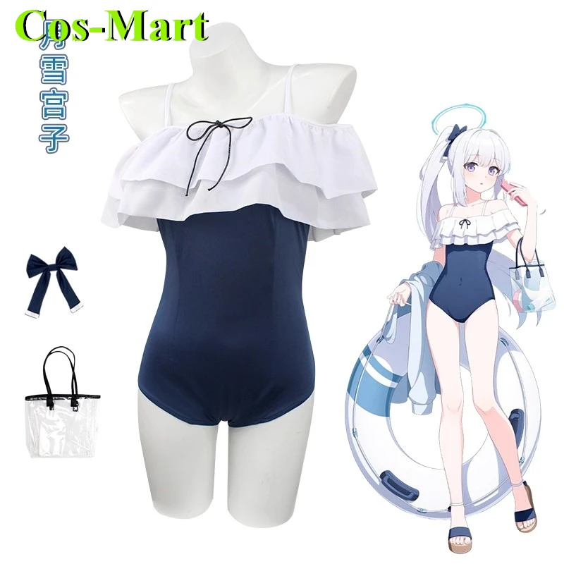 

Cos-Mart Game Blue Archive Miyui Tsukiyuki‌ Cosplay Costume Swimwear Sukumizu Marine Uniform Hallowmas Christmas Game