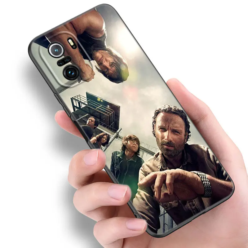 The Walking Dead Black Silicone Phone Case For Xiaomi POCO X3 X4 NFC F5 M3 M4 M6 X5 X6 Pro F3 F4 GT 5G C55 C65 M5