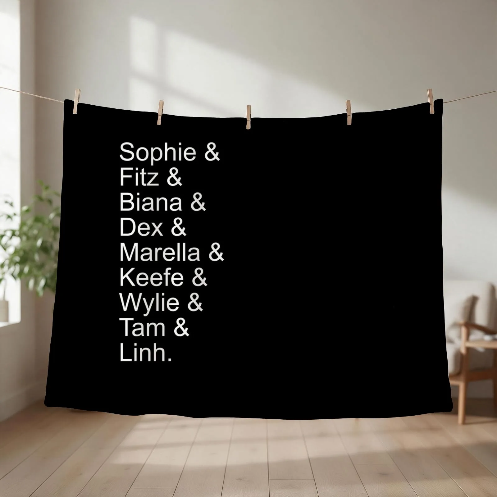 Keeper of the Lost Cities Cast Throw Blanket couch cozy soft plush fuzzy picnic outdoor blanket