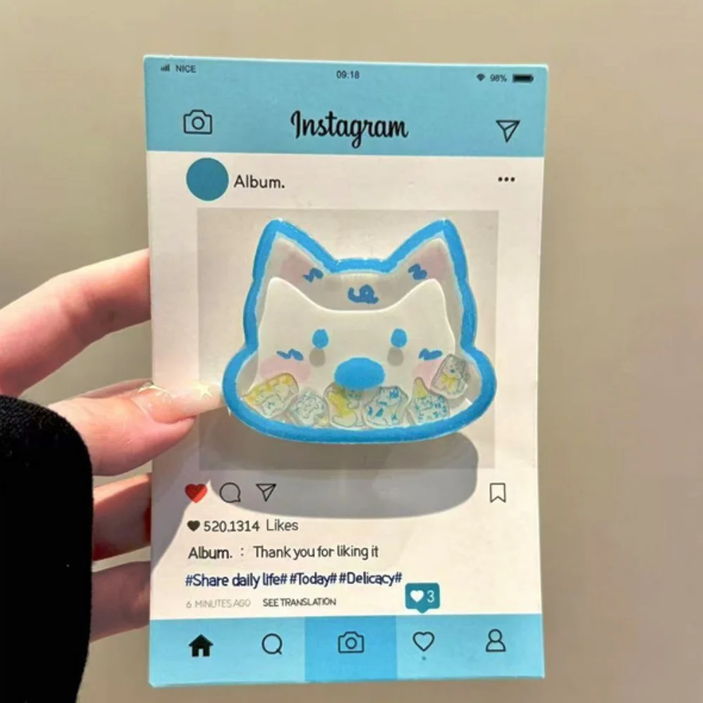 

Забавный мультяшный зыбучий песок Shake Puppy GripTok Grip tok Кронштейн для iPhone 15 16, универсальный держатель для телефона, подставка для телефона