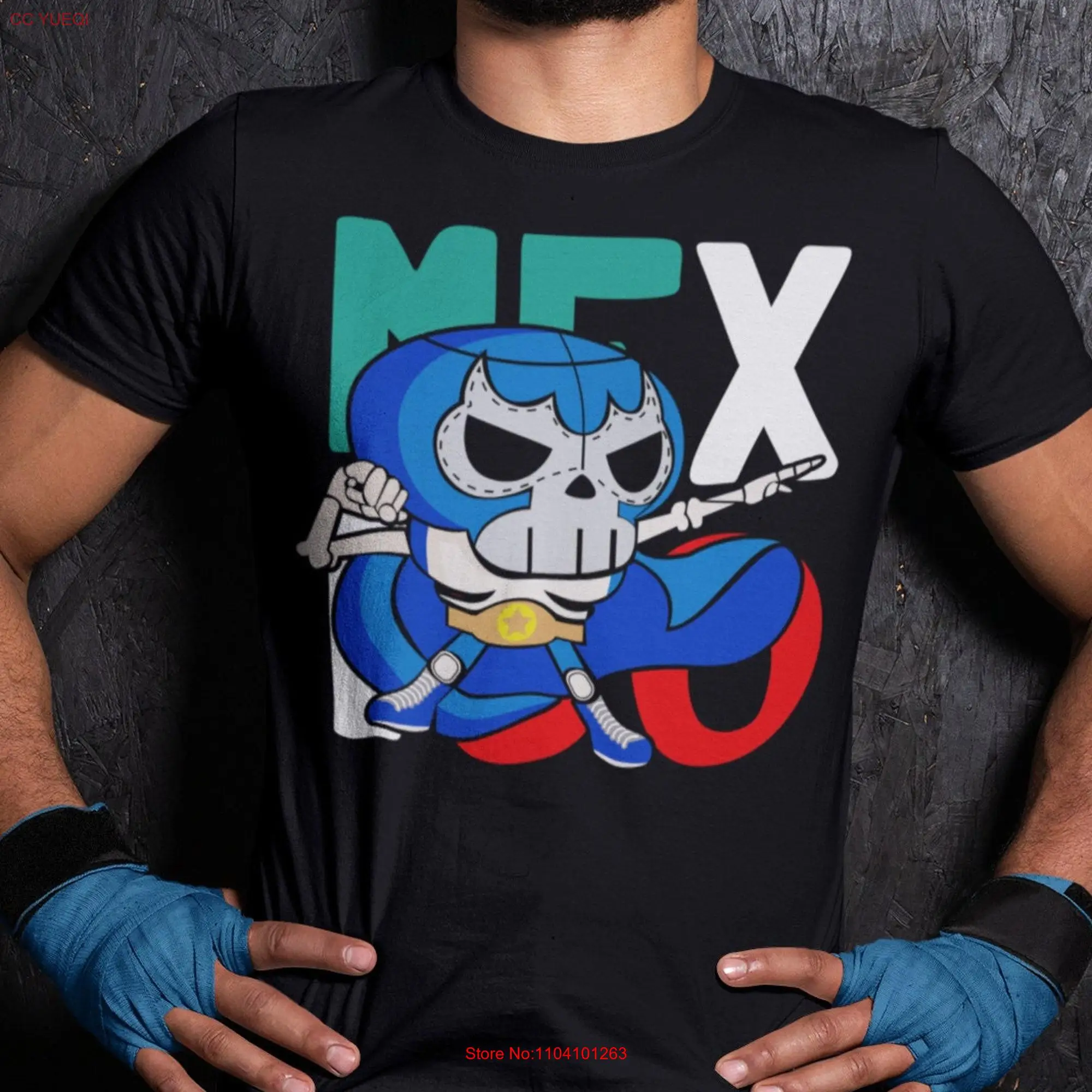 Mexican wrestler shirt lucha libre mask wrestling gifts T mexico shirts ropa mexicana artesania long or short sleeves