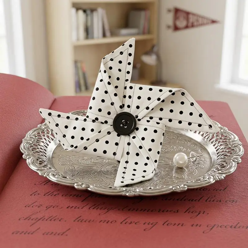 Funny Polka Dot Windmill Shaped Hair Clip Cute Y2K Style Creativity Hair Clip
