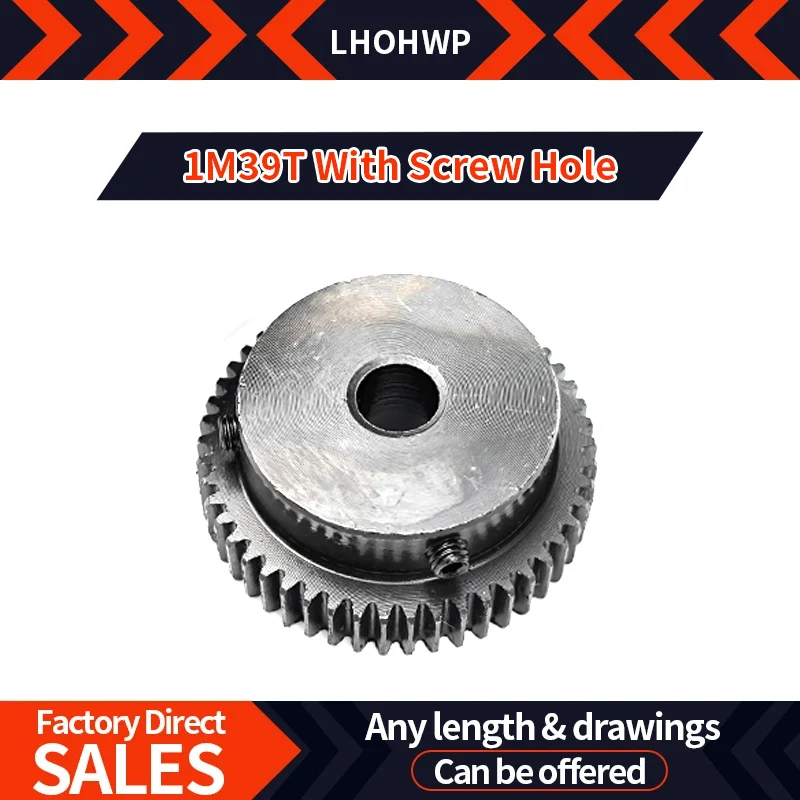 

Metal Gear Gears Motor Cnc Blackened Fixed 45 Steel Reducer Table Spur 1M39T Transmission Parts Inner Hole 8/10/12mm