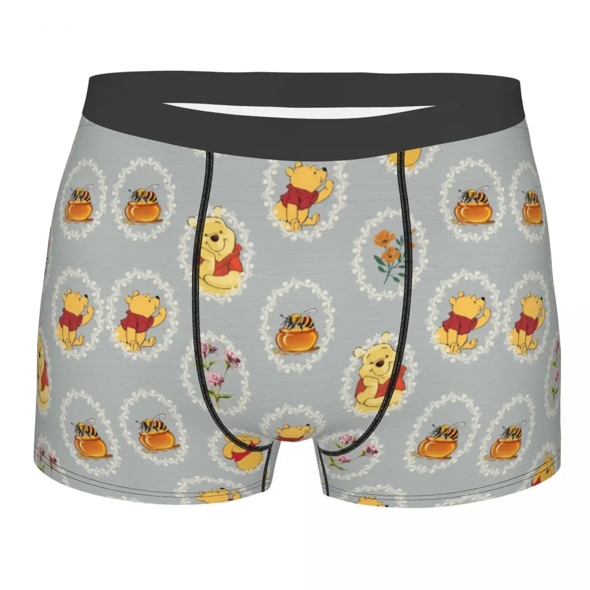 

Custom Winnie The Pooh Underwear Men Breathable Boxer Briefs Shorts Panties Soft Underpants For Male