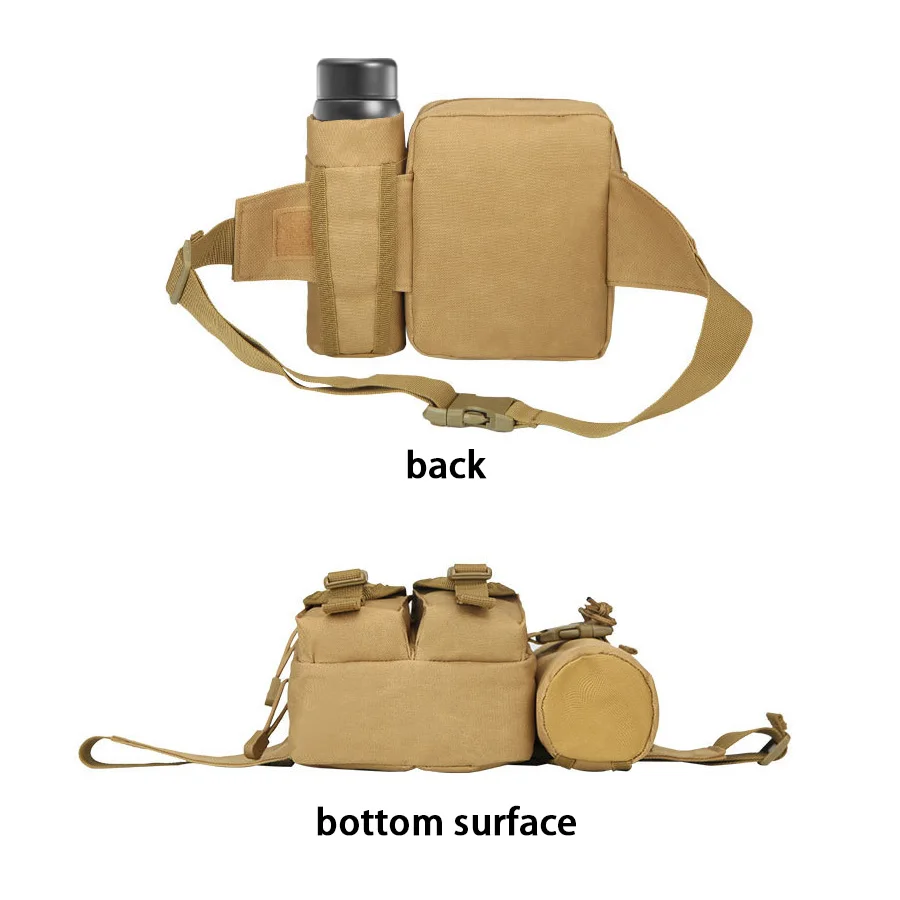 Multi-sport water bottle waist bag is detachable and suitable for outdoor sports such as mountaineering, camping, and hiking image 5